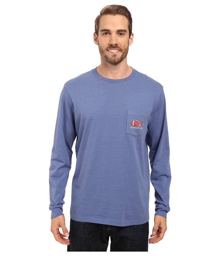 Vineyard Vines - Long Sleeve Touchdown Pocket T-shirt