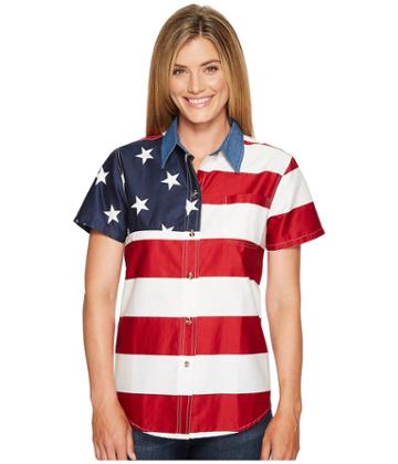 Roper - S/s Stars And Stripes Pieced Flag