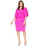 Lauren Ralph Lauren - Plus Size 1t Matte Jersey Jessup 3/4 Sleeve Day Dress
