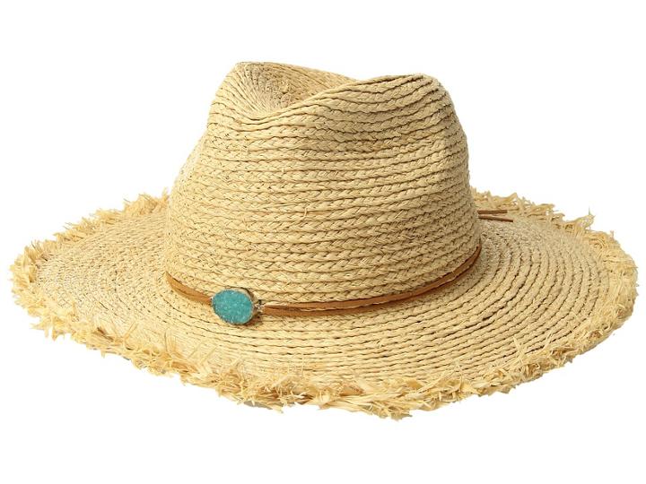 San Diego Hat Company - Rhf6125os Raffia Braid W/ Stone Trim
