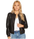 Lucky Brand - Leather Bomber Jacket