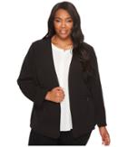 Vince Camuto Specialty Size - Plus Size Milano Twill Open Front Blazer
