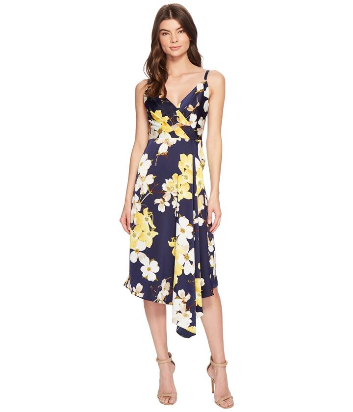 Maggy London - Dogwood Blossom Draped Slip Dress