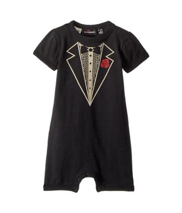 Rock Your Baby - Tuxedo Short Sleeve Playsuit