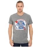 The Original Retro Brand - Textured Tri-blend Pabst Blue Ribbon Tee