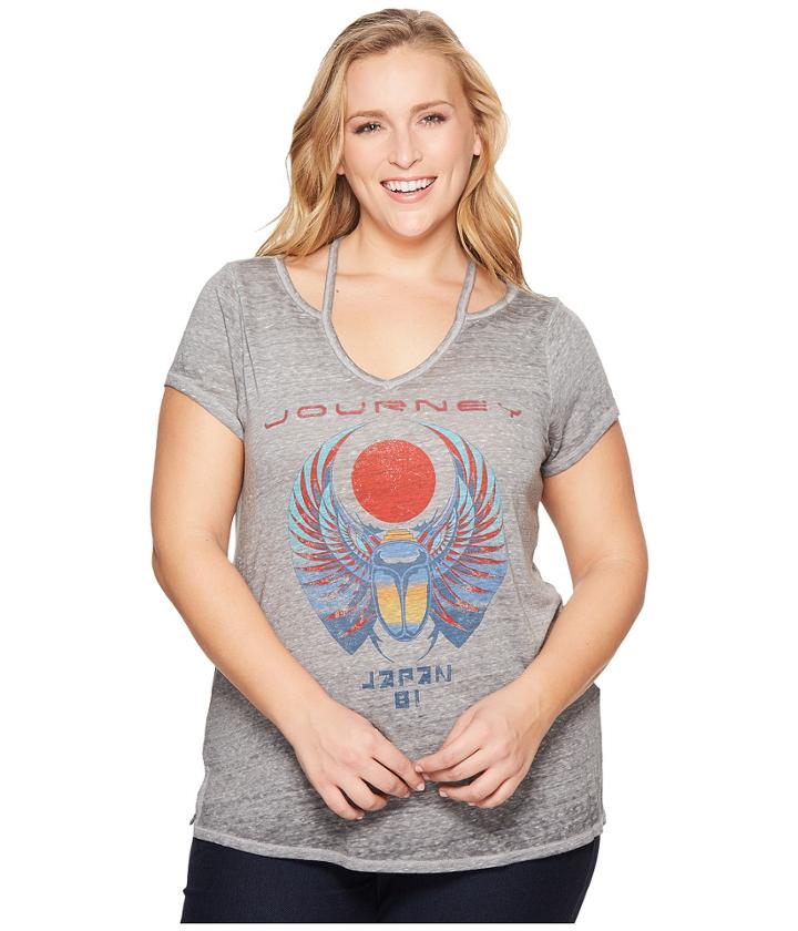 Lucky Brand - Plus Size Journey Cold Shoulder Tee