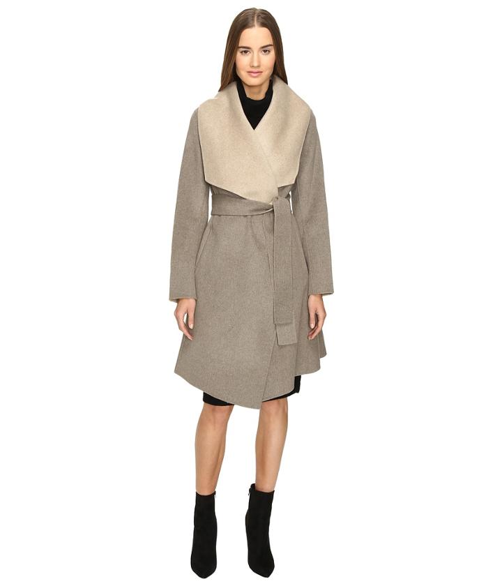 Diane Von Furstenberg - Jenna Double Face Wool Two-tone Wrap Coat