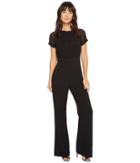 Vince Camuto - Crepe Jumpsuit W/ Chiffon Sleeves