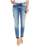 Mavi Jeans - Adriana Mid-rise Super Skinny Ankle In Patchoff Star Blocking