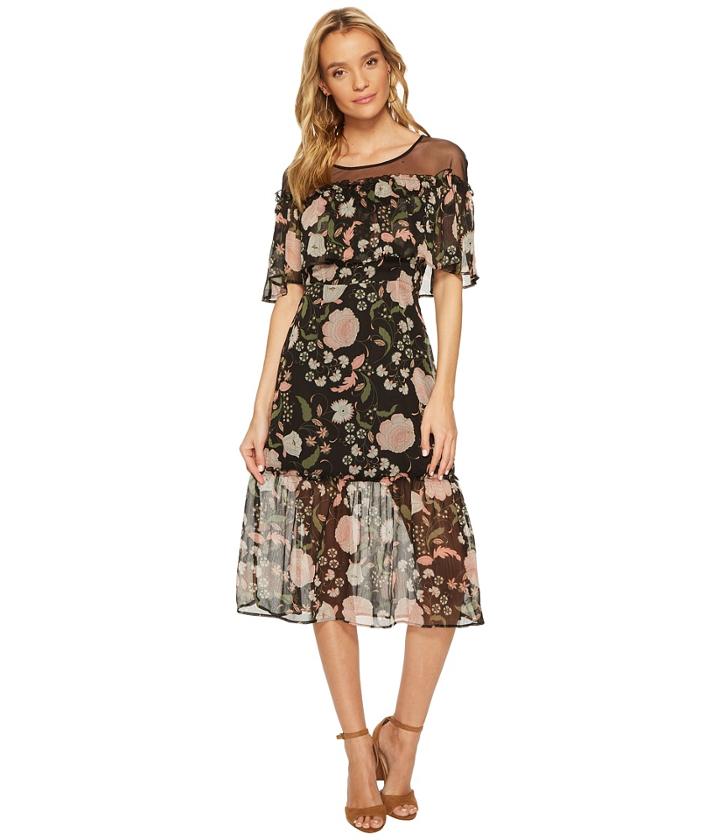 Bb Dakota - Rella Floral Print Midi Dress