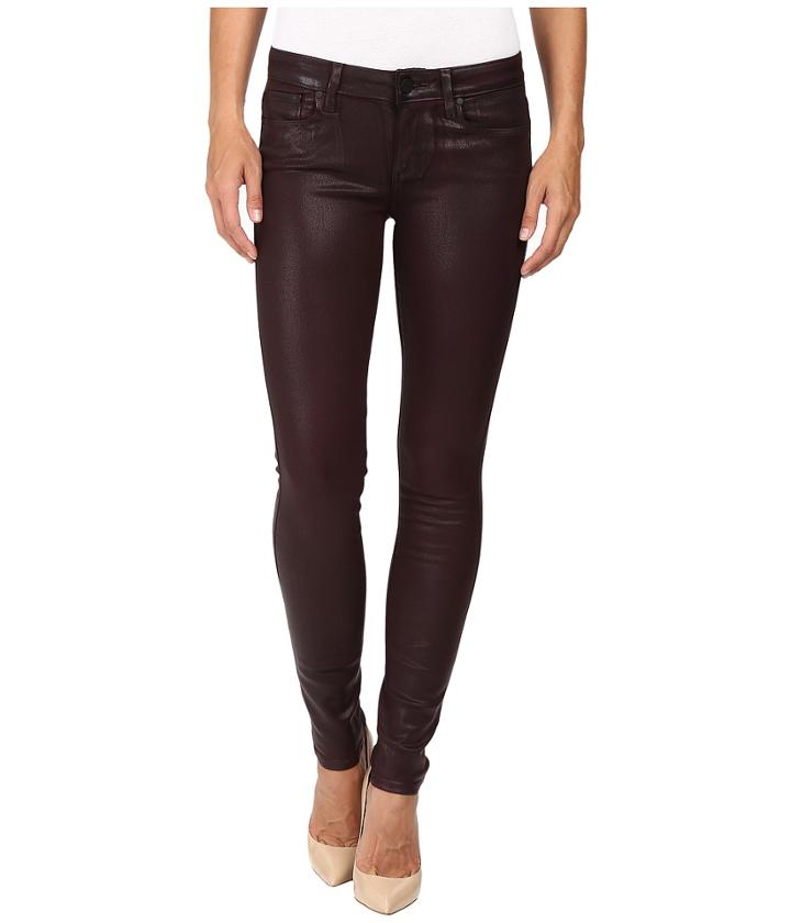 Paige - Verdugo Ultra Skinny In Wine Luxe Coating