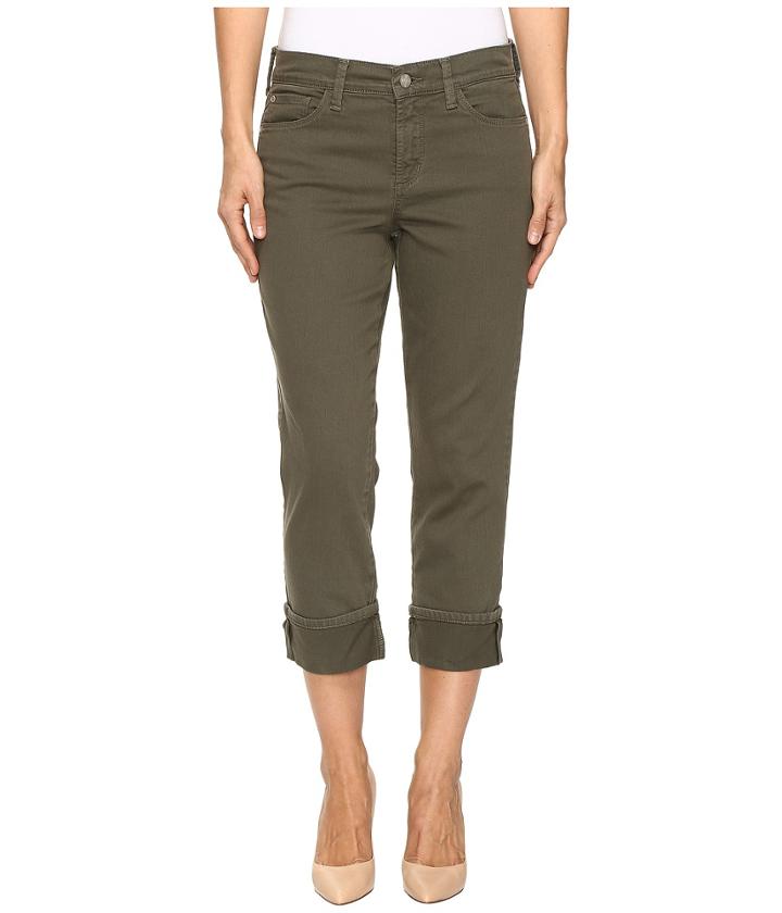 Nydj - Dayla Wide Cuff Capris In Topiary