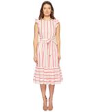 Kate Spade New York - Stripe Poplin Midi Dress