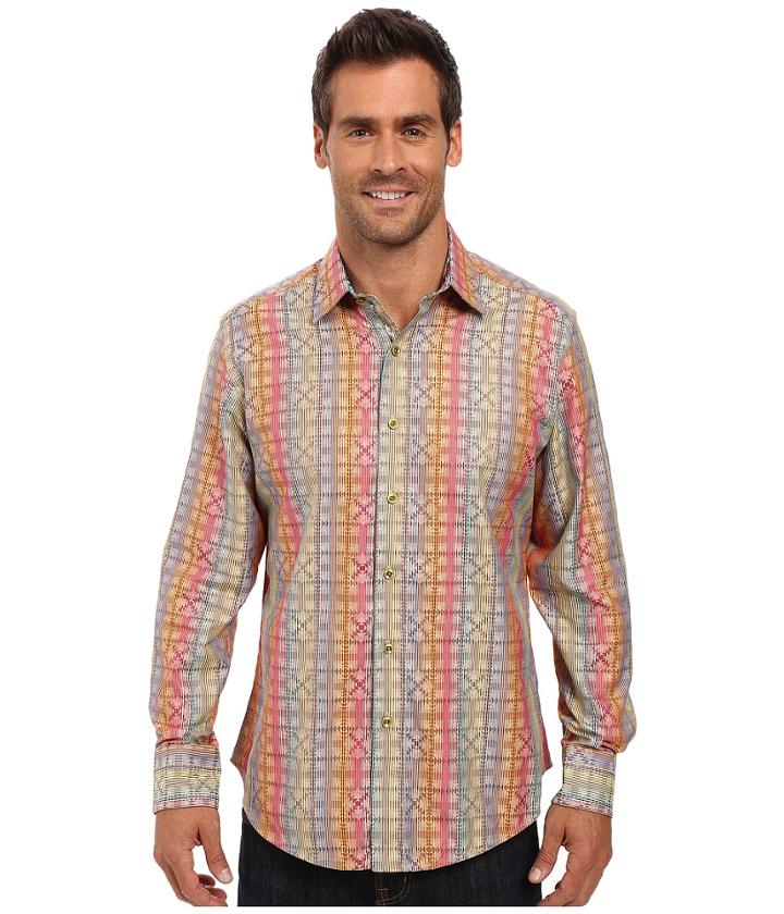 Robert Graham - Calico Rainbow Long Sleeve Woven Shirt