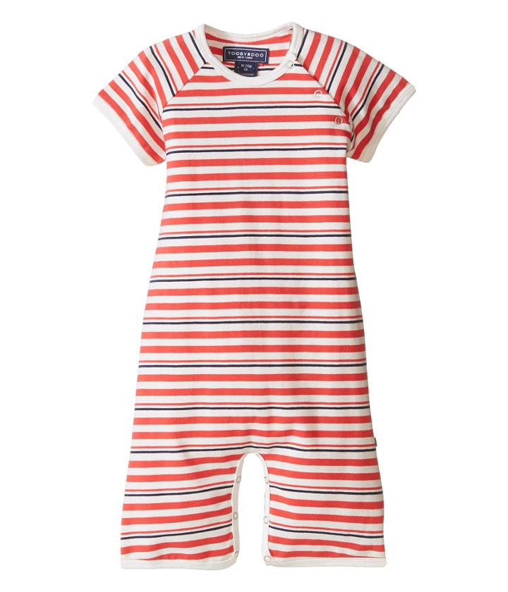 Toobydoo - Red/navy Shortie Jumpsuit