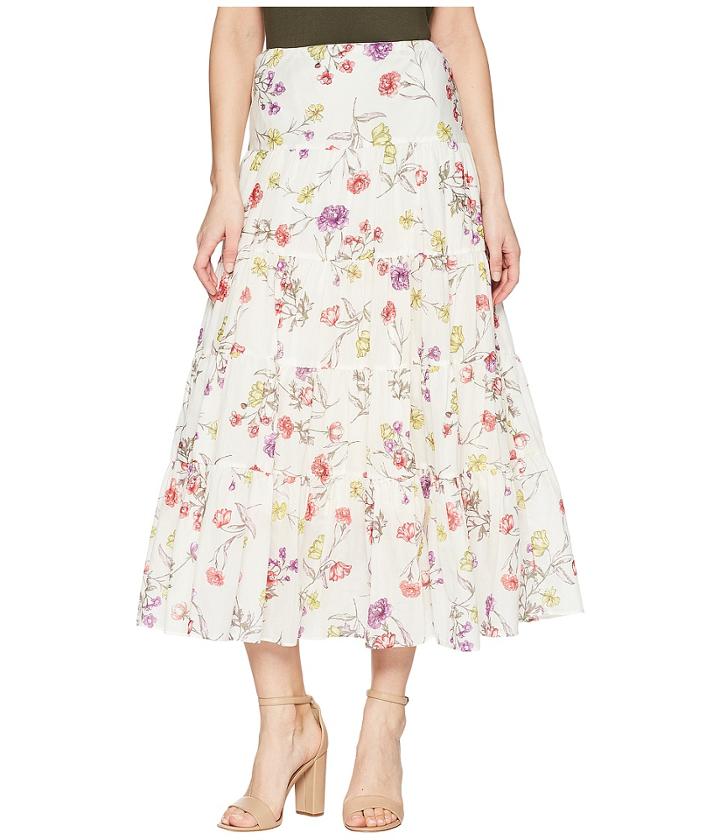 Lauren Ralph Lauren - Tiered Cotton-blend Skirt
