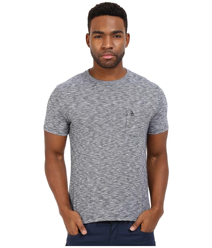 Original Penguin - Short Sleeve Drop Needle Feeder Stripe Tee