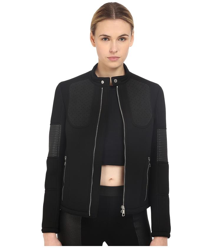 Neil Barrett - Mixed Fabrics Moto Biker