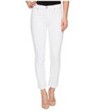 Hudson - Tally Mid-rise Skinny Crop In Optical White
