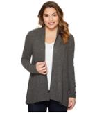 Vince Camuto Specialty Size - Petite Long Sleeve Brushed Jersey Open Front Cardigan