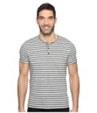 Kenneth Cole Sportswear - Short Sleeve Marled Stripe Henley