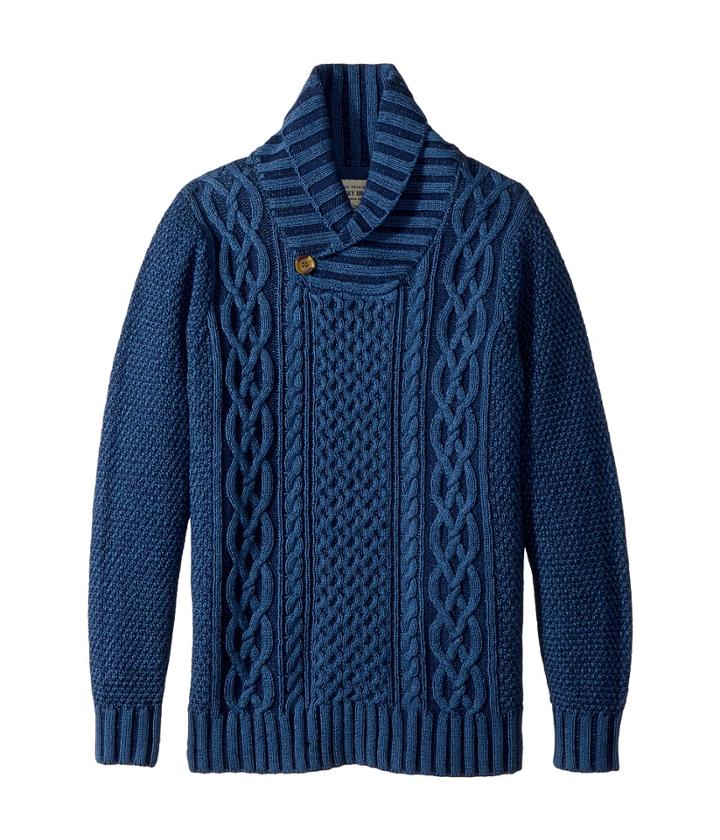 Lucky Brand Kids - Long Sleeve Shawl Collar Sweater