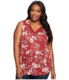 Lucky Brand - Plus Size Wildflower Lace Tank Top