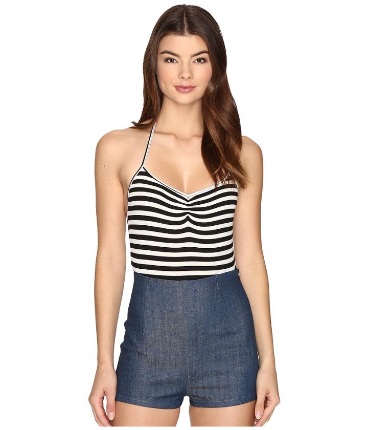 Clayton - Capri Stripe Halter Bodysuit
