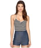 Clayton - Capri Stripe Halter Bodysuit