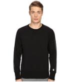 Todd Snyder + Champion - Faux Leather Sleeve-stripe Sweatshirt