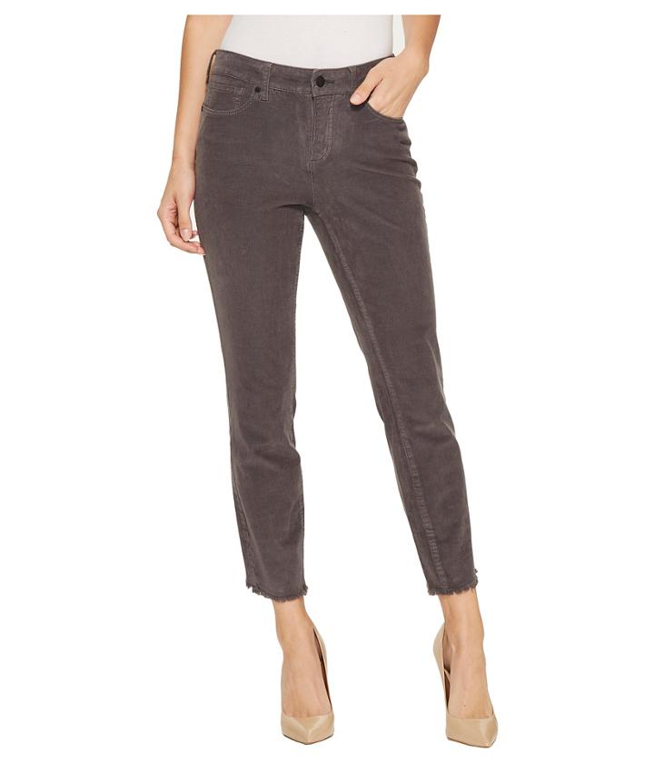 Nydj - Alina Ankle Corduroy Pants W/ Fray Hem