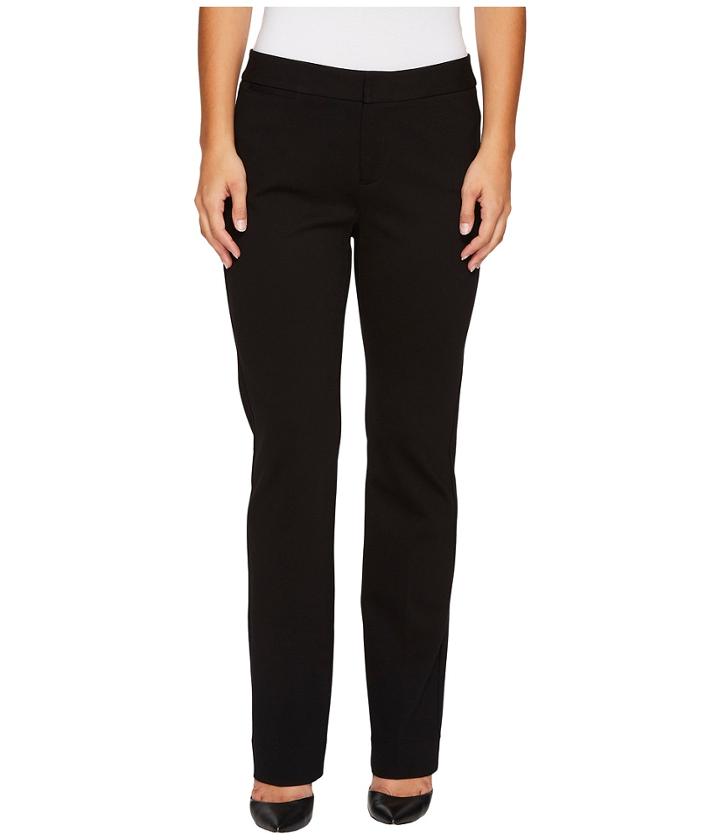 Nydj Petite - Petite Ponte Trouser Pants In Black