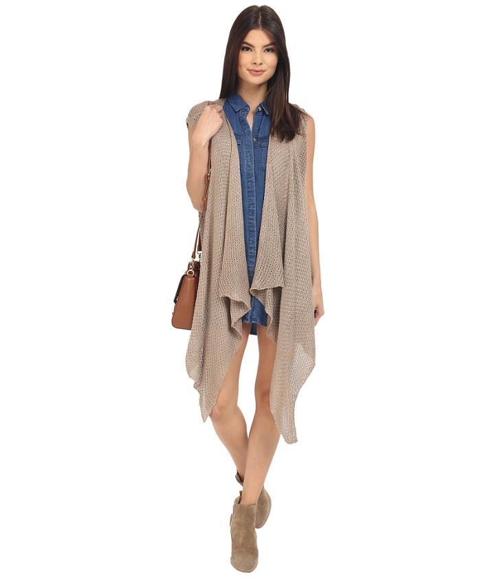 Jack By Bb Dakota - Jaleel Acrylic Open Stitch Long Sweater Vest