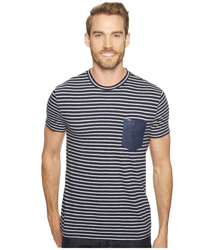 Calvin Klein Jeans - Stripe Tee With Denim Pocket