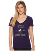 Champion College - Tcu Horned Frogs University V-neck Tee