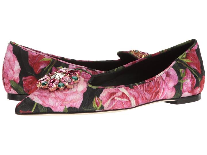Dolce &amp; Gabbana - Brocade Bellucci Skimmer With Swarovski Crystals