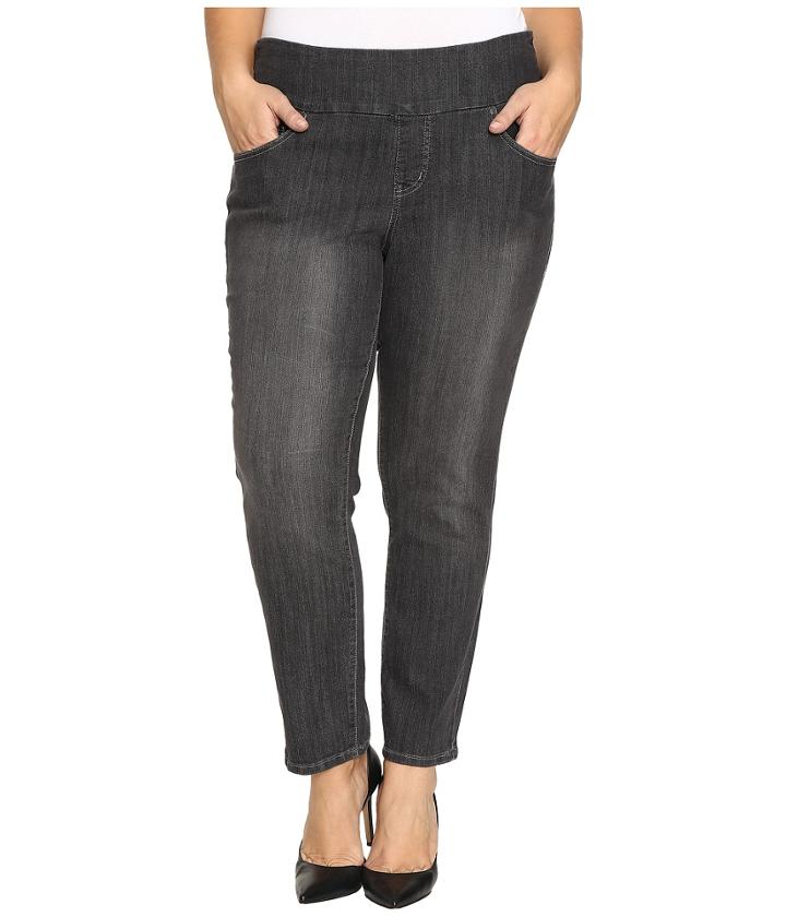 Jag Jeans Plus Size - Plus Size Amelia Pull-on Slim Ankle Comfort Denim In Thunder Grey