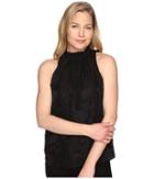 Michael Michael Kors - Floral Jacquard Cord Neck Top