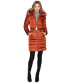 Vince Camuto - Belted Down With Removable Hood And Removable Faux Fur Collar L8691