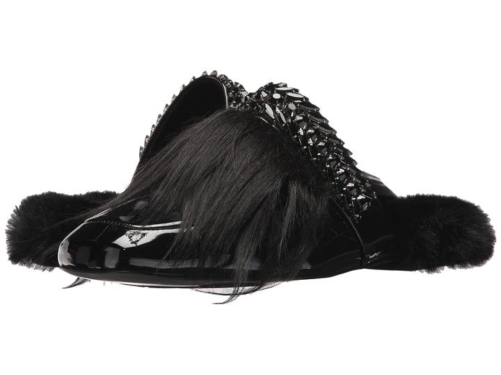Suecomma Bonnie - Jewel Strap Long Faux Fur Detailed