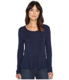 Splendid - Codette Mini Rib Peplum Top