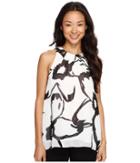 Vince Camuto - Sleeveless Modern Cut Out Floral Blouse