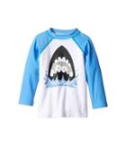 Appaman Kids - Long Sleeve Shark Attack Rashguard W/ Spf 50 Cover-up