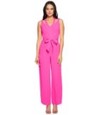 Cece - Sleeveless Tie Waist V-neck Jumpsuit