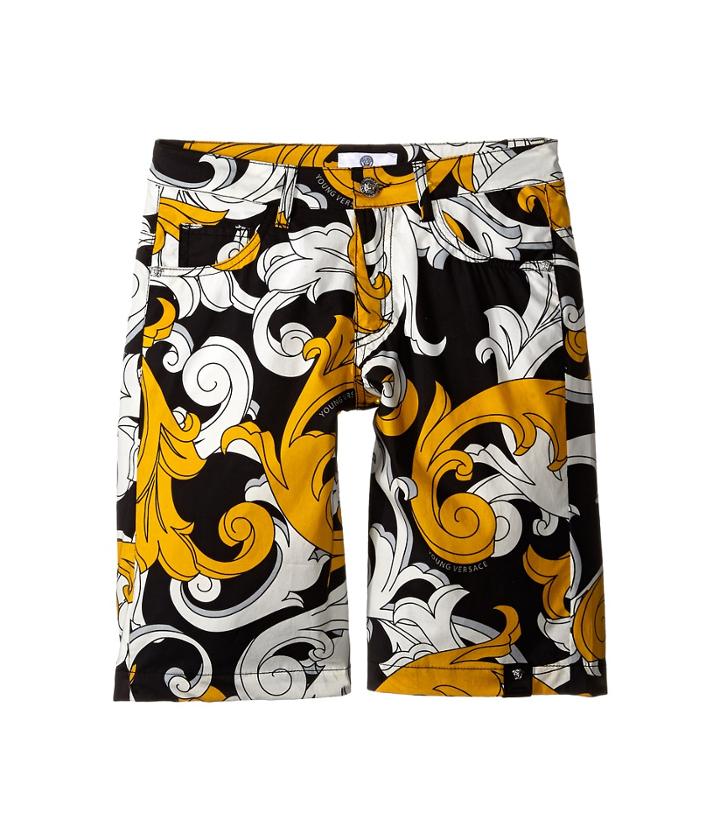 Versace - Macrobarocco Print Shorts W/ Zipper Pockets