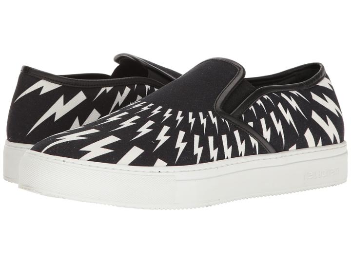 Neil Barrett - Thunderbolt Canvas Slip-on