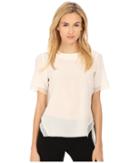 Prabal Gurung - Crepe De Chine Silk Short Sleeve Top