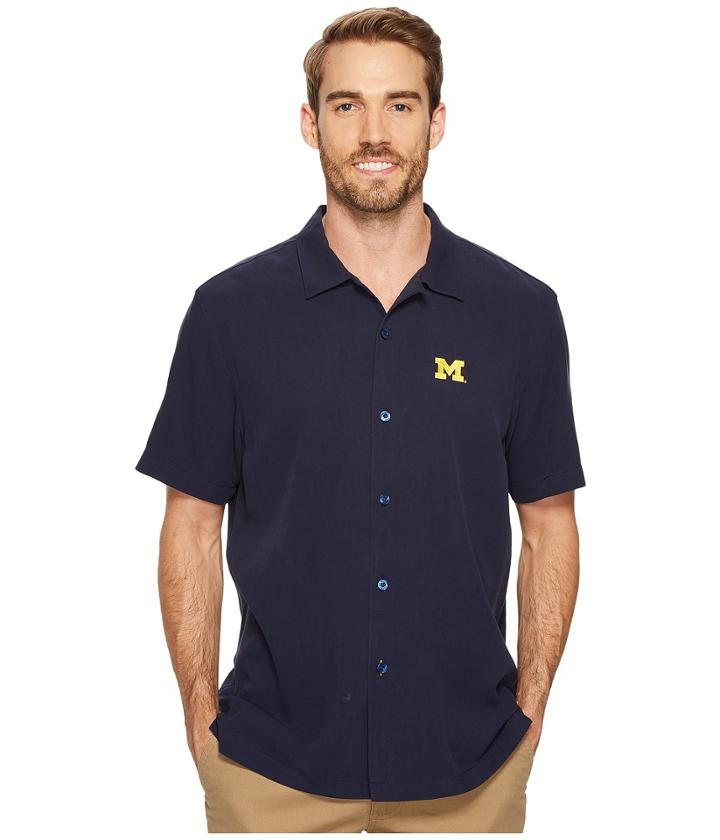 Tommy Bahama - Michigan Wolverines Collegiate Series Catalina Twill Shirt