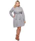 Kari Lyn - Plus Size Emery Striped Button Up Dress