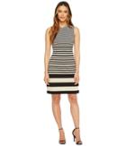 Calvin Klein - Sleeveless Stripe Sheath Dress